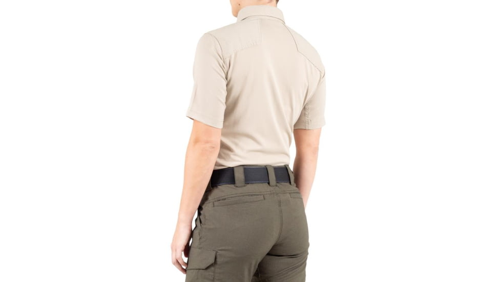First Tactical V2 Pro Performance Short Sleeve Shirt - Womens, Khaki, Extra Large, R, 122012-055-XL-R