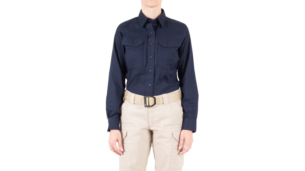 First Tactical V2 Tactical Long Sleeve Shirt - Womens, Midnight Navy, Medium, R, 121006-729-M-R