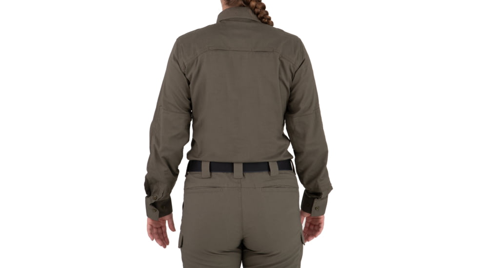 First Tactical V2 Tactical Long Sleeve Shirt - Womens, Ranger Green, 2XL, R, 121006-610-XXL-R
