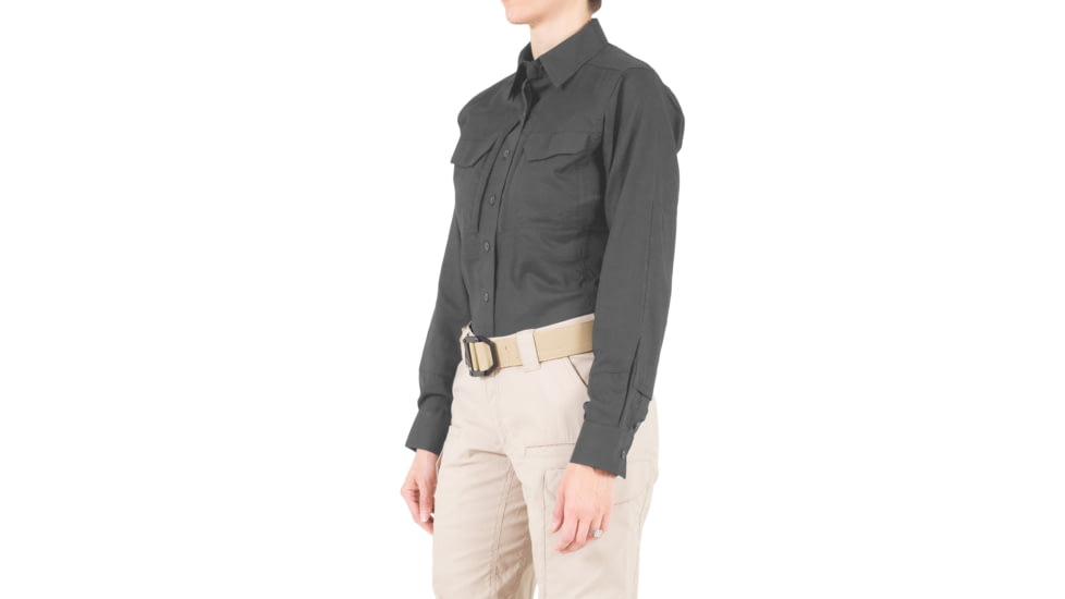 First Tactical V2 Tactical Long Sleeve Shirt - Womens, Wolf Grey, Extra Large, R, 121006-036-XL-R