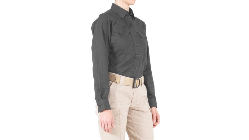 First Tactical V2 Tactical Long Sleeve Shirt - Womens, Wolf Grey, Extra Large, R, 121006-036-XL-R