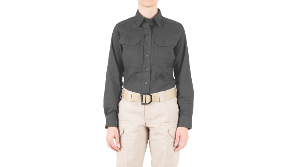 First Tactical V2 Tactical Long Sleeve Shirt - Womens, Wolf Grey, Extra Large, R, 121006-036-XL-R