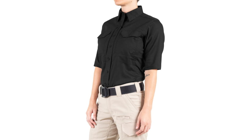 First Tactical V2 Tactical Short Sleeve Shirt - Womens, Black, 2XL, 122007-019-XXL