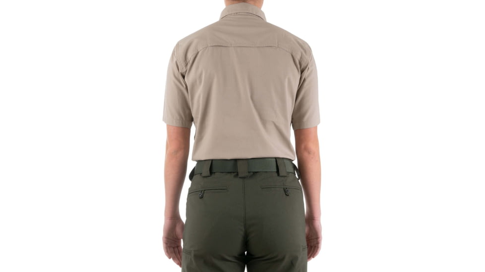 First Tactical V2 Tactical Short Sleeve Shirt - Womens, Khaki, Small, 122007-055-S