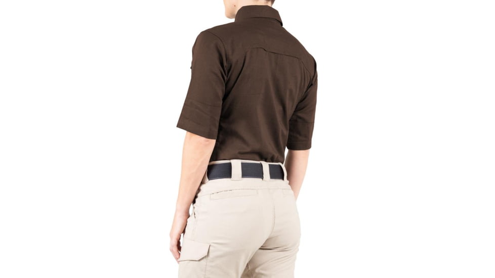 First Tactical V2 Tactical Short Sleeve Shirt - Womens, Kodiak Brown, Medium, 122007-182-M