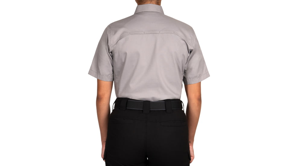 First Tactical V2 Tactical Short Sleeve Shirt - Womens, Regular, Nickel Gray, Extra Large, 122007-083-XL-R