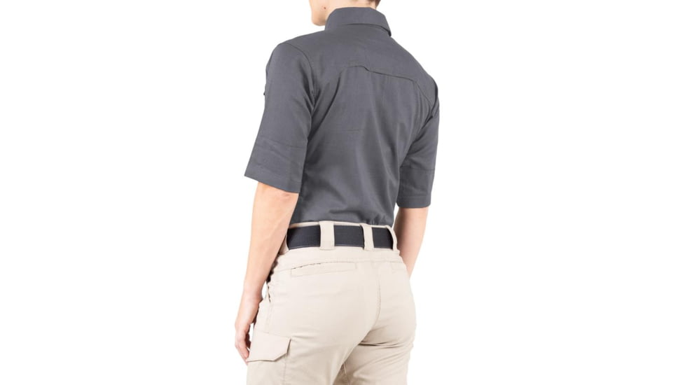 First Tactical V2 Tactical Short Sleeve Shirt - Womens, Wolf Grey, 2XL, 122007-036-XXL
