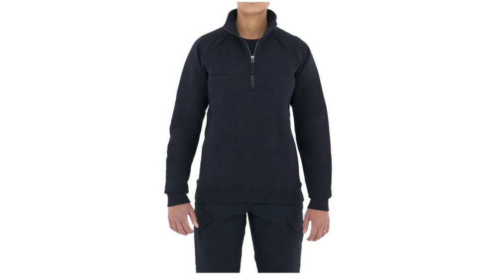 First Tactical Womens Ctn Job Shirt 1/4 Zip, Midnight Navy, Extra Small Regular 128507-729-XS-R