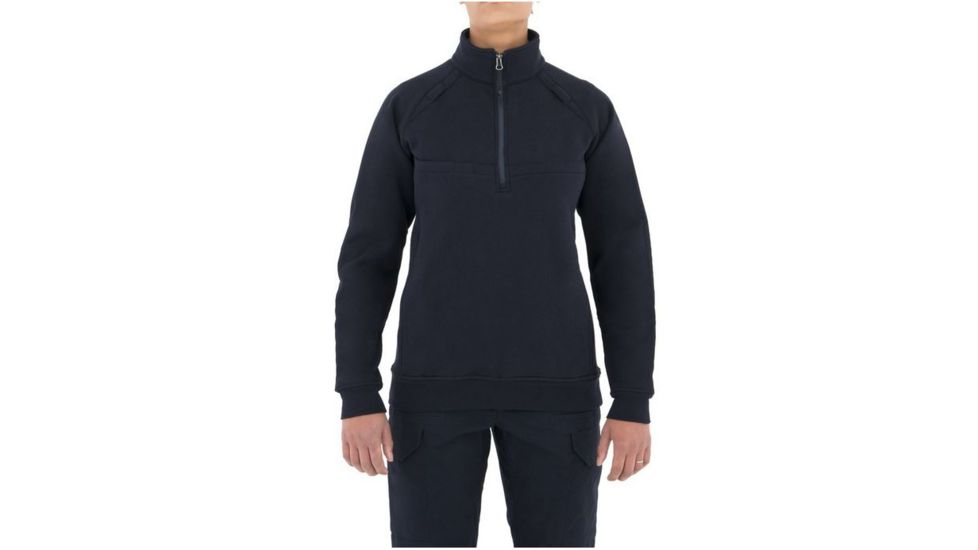 First Tactical Womens Ctn Job Shirt 1/4 Zip, Midnight Navy, Extra Small Regular 128507-729-XS-R
