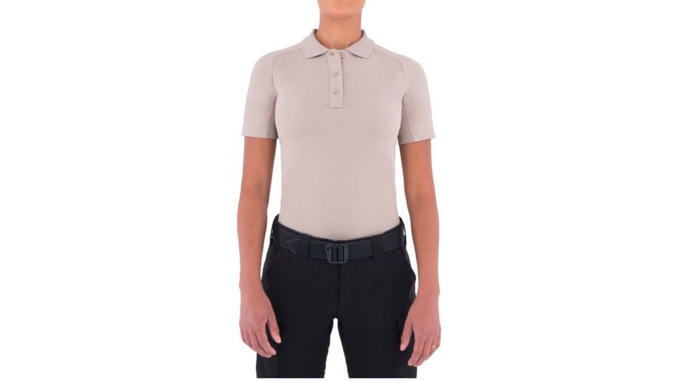 First Tactical Womens Performance Ss Polo, Khaki, Extra Small 122509-055-XS