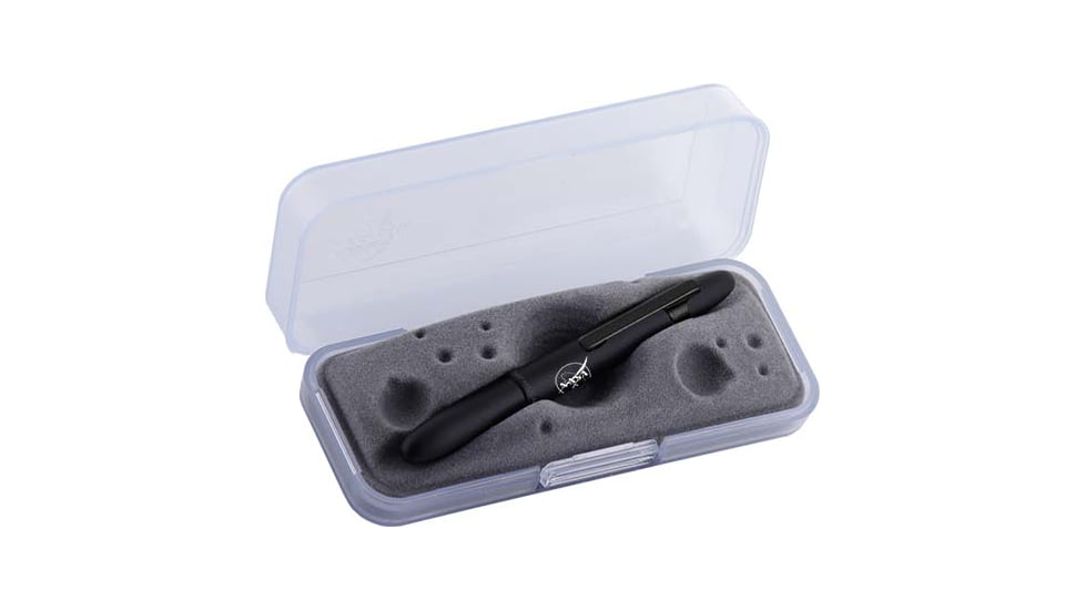 Fisher Space Pen Bullet Space Pen w/ NASA Meatball Logo &amp; Pocket Clip, Matte Black, 400BCL-NASAMB