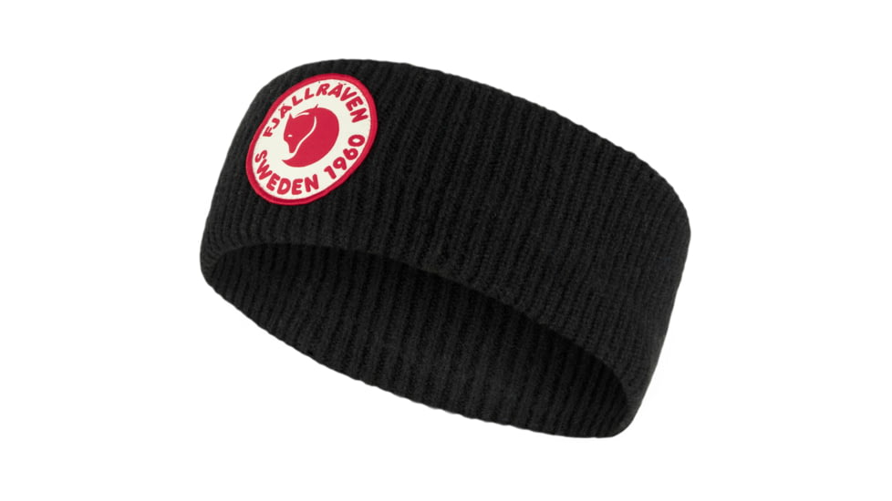 Fjallraven 1960 Logo Headband, Black, One Size, F87082-550-OneSize