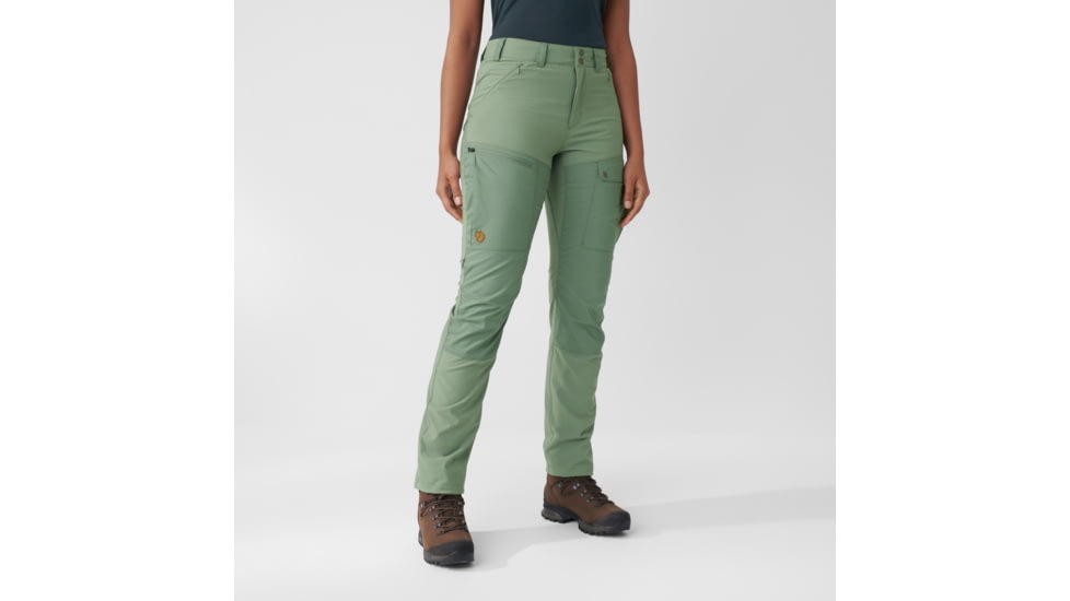 Fjallraven Abisko Midsummer Trousers - Womens, Jade Green/Patina Green, 34, F89827-613-614-34