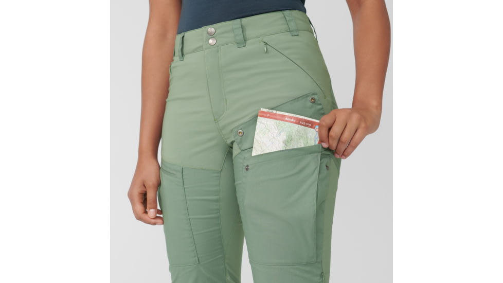 Fjallraven Abisko Midsummer Trousers - Womens, Jade Green/Patina Green, 34, F89827-613-614-34