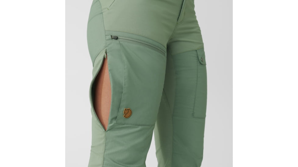 Fjallraven Abisko Midsummer Trousers - Womens, Jade Green/Patina Green, 34, F89827-613-614-34