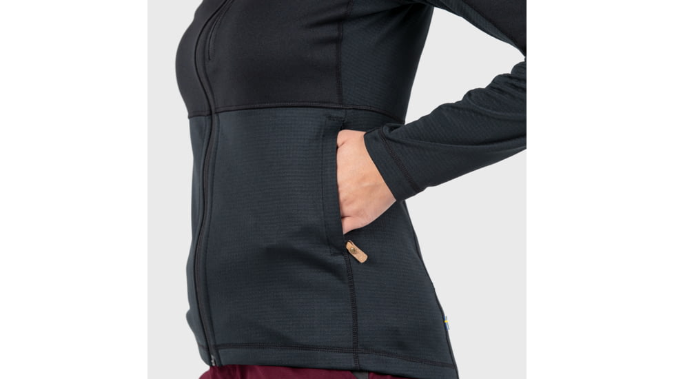 Fjallraven Abisko Trail Fleece - Womens, Black, XS, F89589-550-XS