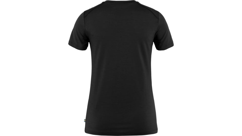 Fjallraven Abisko Wool Short Sleeve - Womens, Black, Small, F84101-550-S
