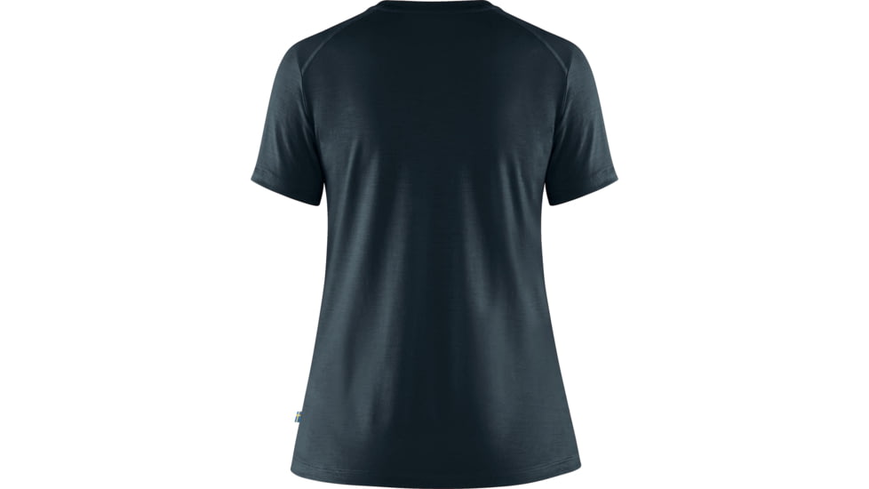 Fjallraven Abisko Wool Short Sleeve - Womens, Dark Navy, Extra Small, F84101-555-XS