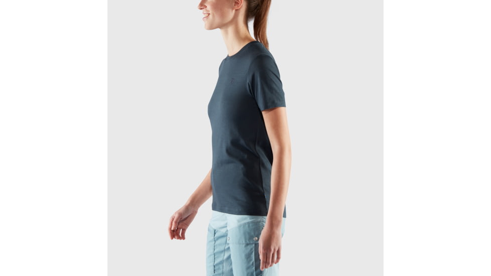 Fjallraven Abisko Wool Short Sleeve - Womens, Dark Navy, Extra Small, F84101-555-XS