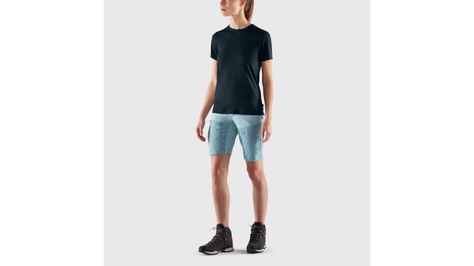 Fjallraven Abisko Wool Short Sleeve - Womens, Dark Navy, Extra Small, F84101-555-XS