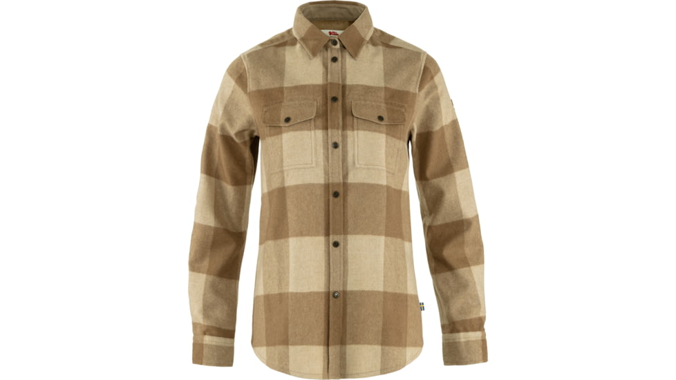 Fjallraven Canada Shirt - Womens, Buckwheat Brown-Light Beige, Small, F90835-232-191-S