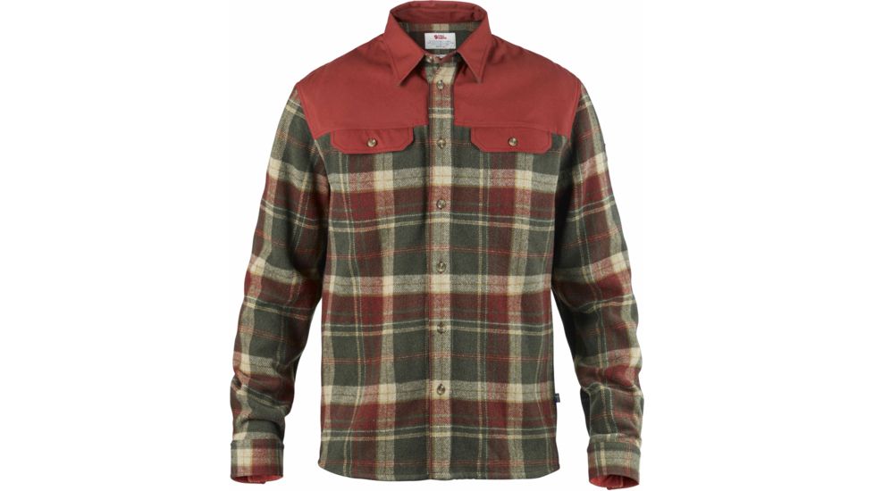 Fjallraven Granit Shirt - Men's-Deep Red-Small