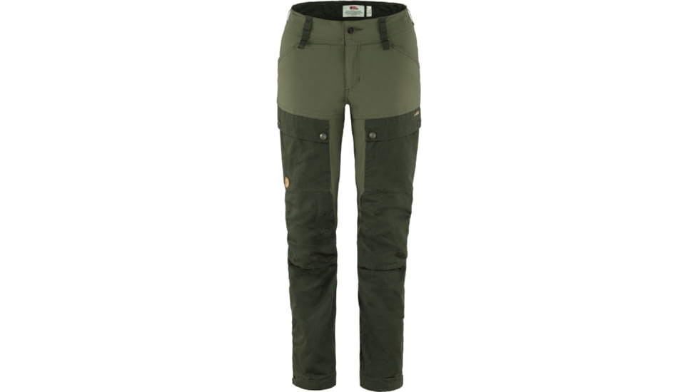 Fjallraven Keb Trekking Trousers - Womens, Short Inseam, Deep Forest/Laurel Green, 42/Short, F86706-662-625-42/S