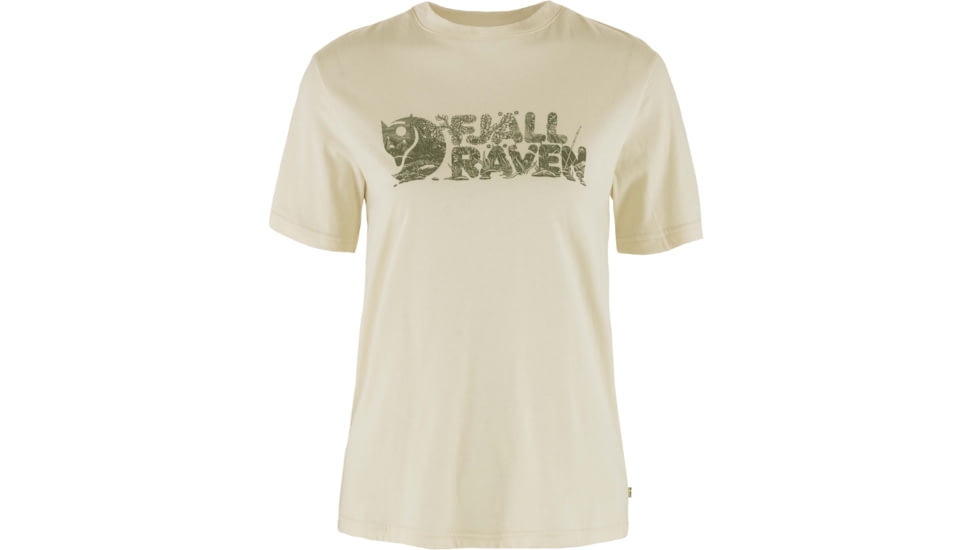 Fjallraven Lush Logo T-Shirt - Women's, Chalk White, Small, F14600165-113-S