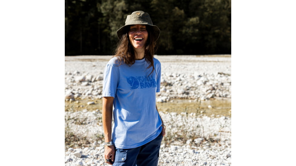 Fjallraven Lush Logo T-Shirt - Womens, Ultramarine, 2XS, F14600165-537-XXS