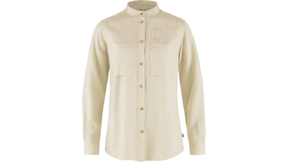 Fjallraven Ovik Hemp Shirt Long Sleeve - Women's, Chalk White, 2XS, F14600149-113-XXS