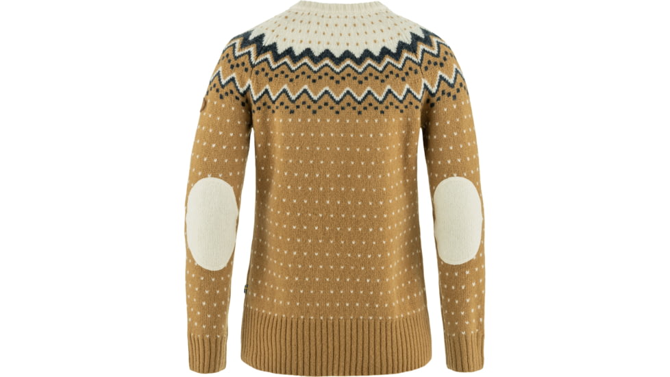Fjallraven Ovik Rib Sweater - Womens, Buckwheat Brown-Chalk White, Medium, F89941-232-113FR-M
