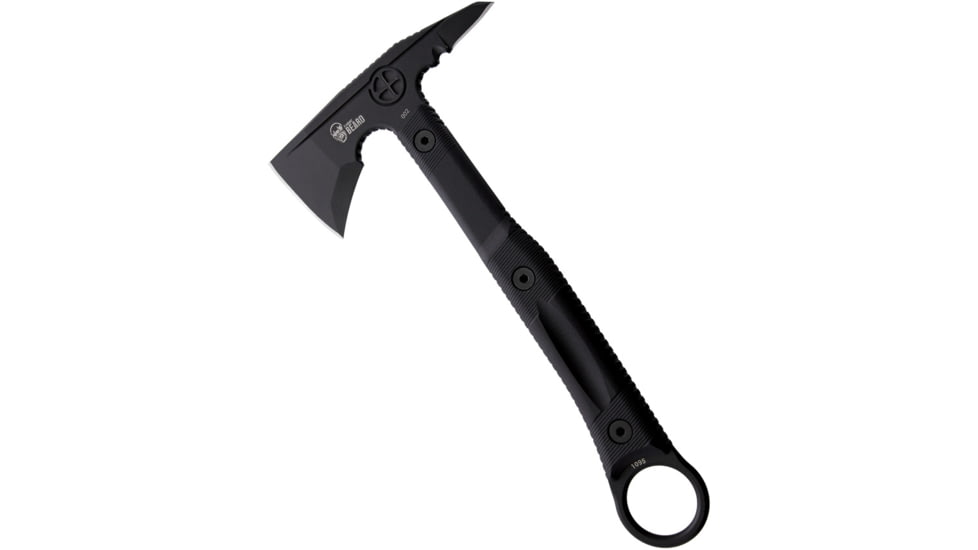 Flagrant Beard Templar Axe Black Cerekote, 6.5 black Cerakote finish 1095HC steel axe head w, Black sculpted G10 handle, FTEMP04