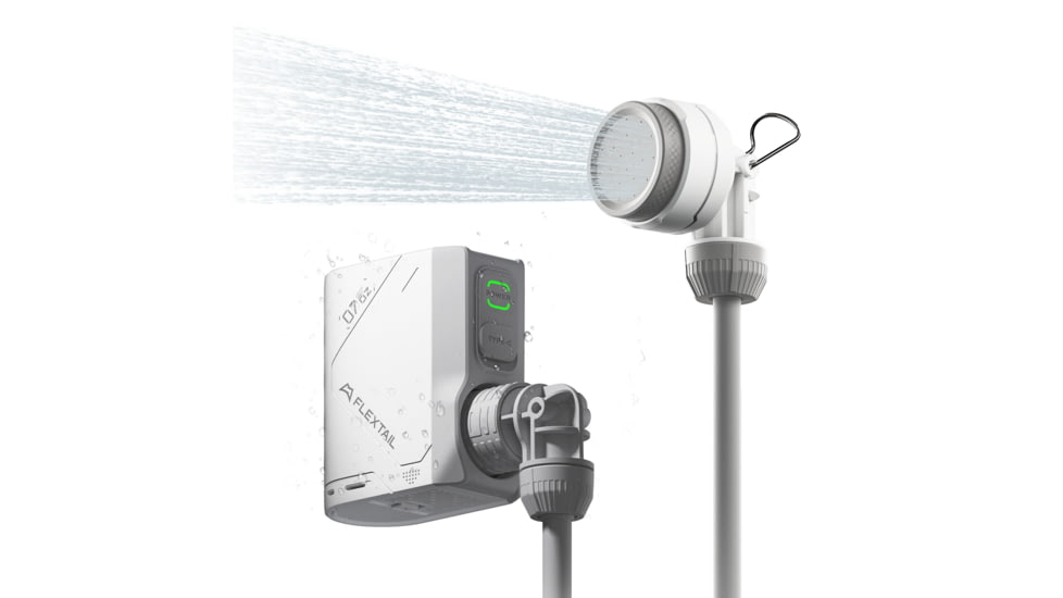 Flextail TINY SHOWER - Worlds Smallest Instant Portable Shower, TS2500-WT-i