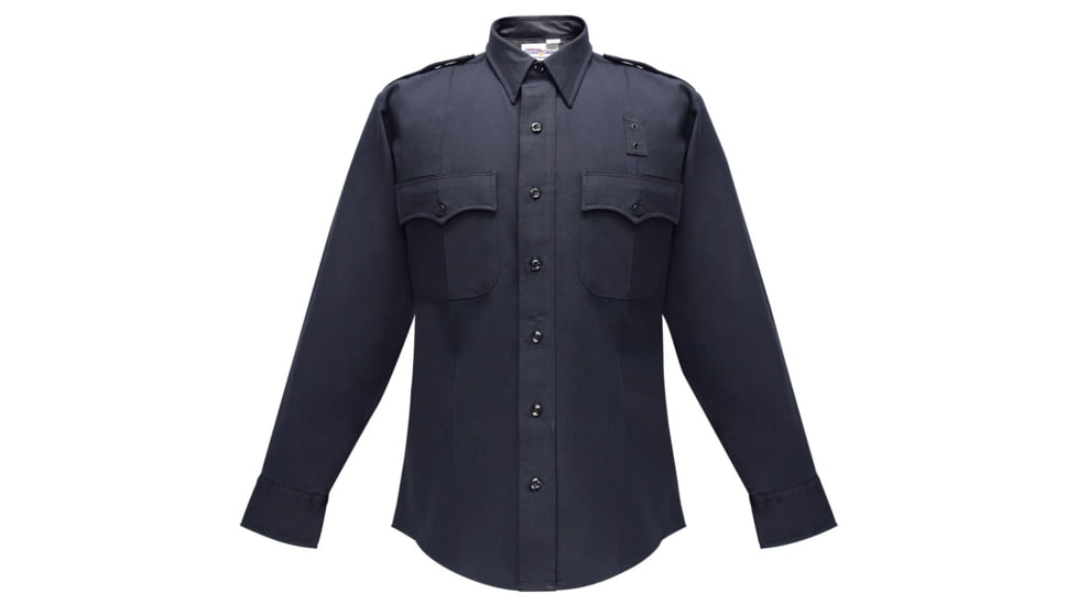 Flying Cross Deluxe Tactical Long Sleeve Shirt w/ Com Ports - Men's, LAPD Navy, 17in Neck, 36/37in Sleeve, 48W39861703637