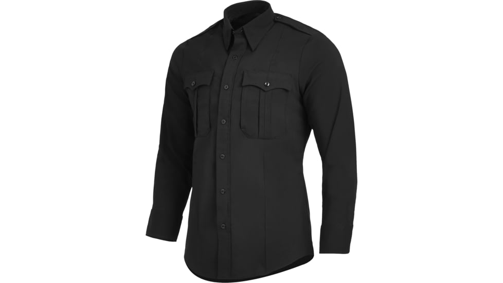 Flying Cross Prime Flex Long Sleeve Class A Shirt - Mens, Black, Neck 17.5, Sleeve 32/33, FLC-PS10201017.532/33