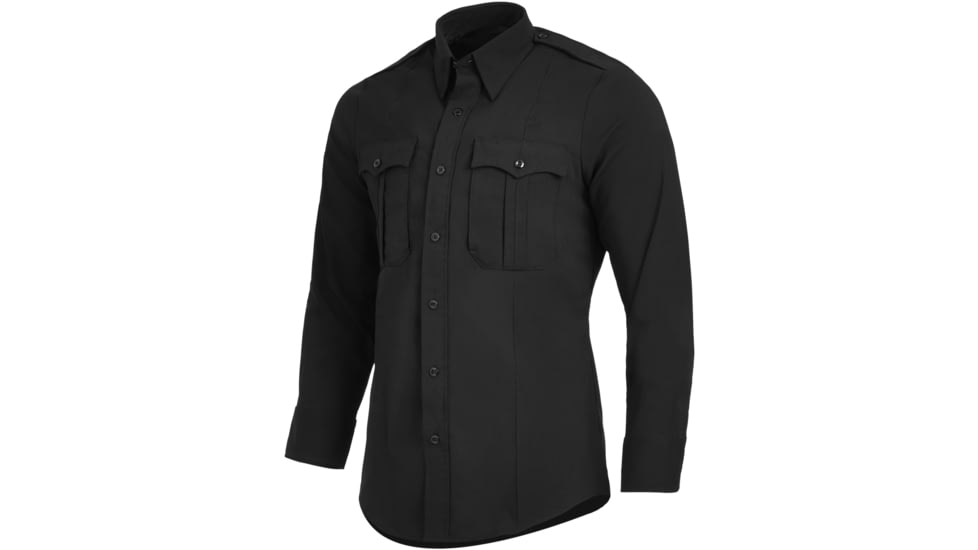 Flying Cross Prime Flex Long Sleeve Hybrid Shirt - Mens, Black, Large, Regular, FLC-PS1020VS10LARGEREG