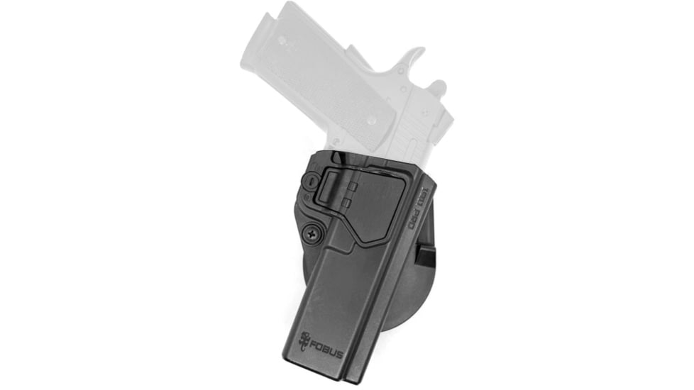 Fobus 1911 PRO Reinforced Polymer OWB Paddle Holster, Right Hand, Black, 1911PRO