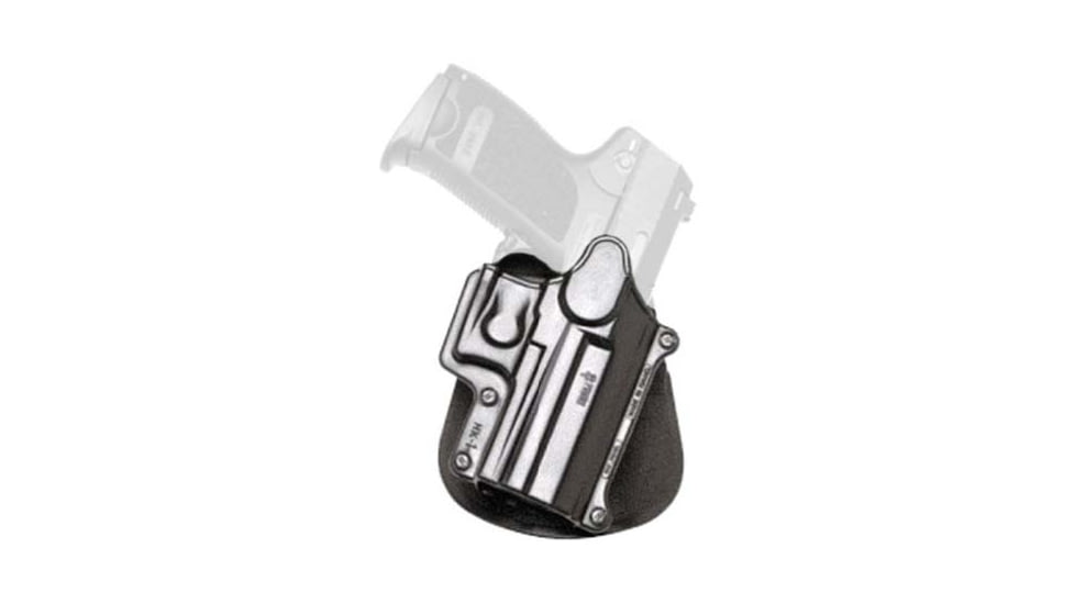 Fobus Injection Molded Polymer OWB Paddle Holster, Heckler &amp; Koch USP Compact, Ruger SR9, Ruger SR9c, Rotating, Black, HK-1RT