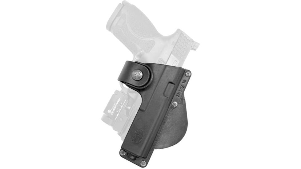 Fobus EM19 LS Polymer OWB Paddle Holster, Beretta PX4/H&amp;K P2000/Ruger American Pistol, Right Hand, Black, EM19LS