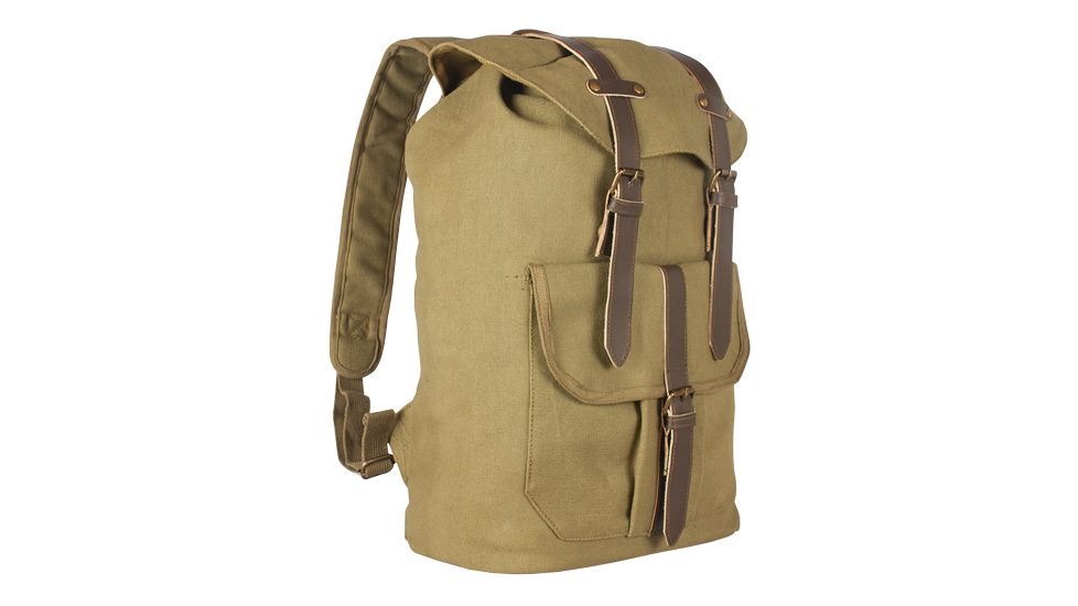 Fox Outdoor Retro Madridian Rucksack, Olive Drab 43-220