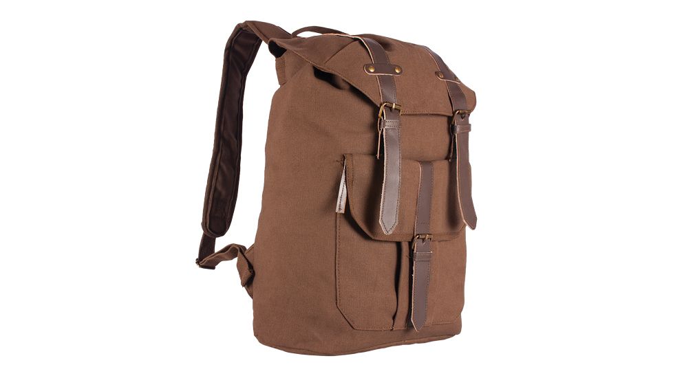 Fox Outdoor Retro Madridian Rucksack, Brown 43-228