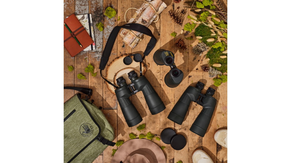 Fujinon Polaris FMTRC-SX 7x50mm High-Resolution Porro Prism Binoculars with Field Flattening Lenses and Integrated Compass, Black, 198mm x 218mm x 93mm, 16330615