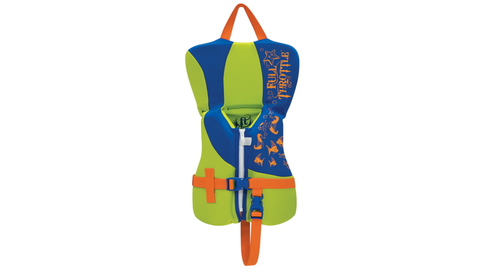 Full Throttle Rapid-Dry Life Vest - Infant Less Than 30lbs - Blue/Lime Green 58063