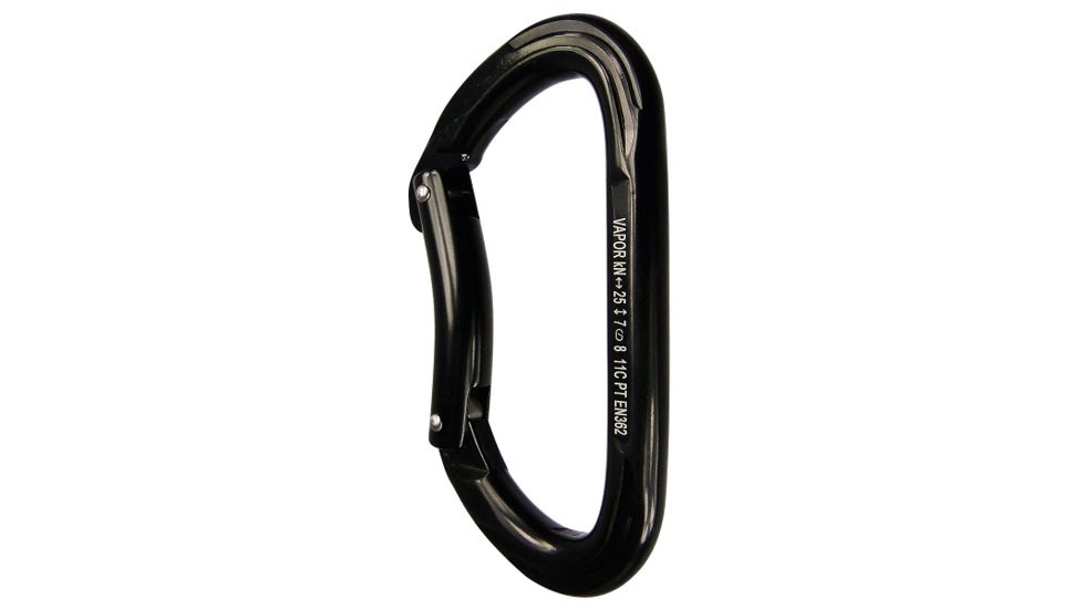 Fusion Vapor Bent Caribiner, Black, FP-8122B-BG