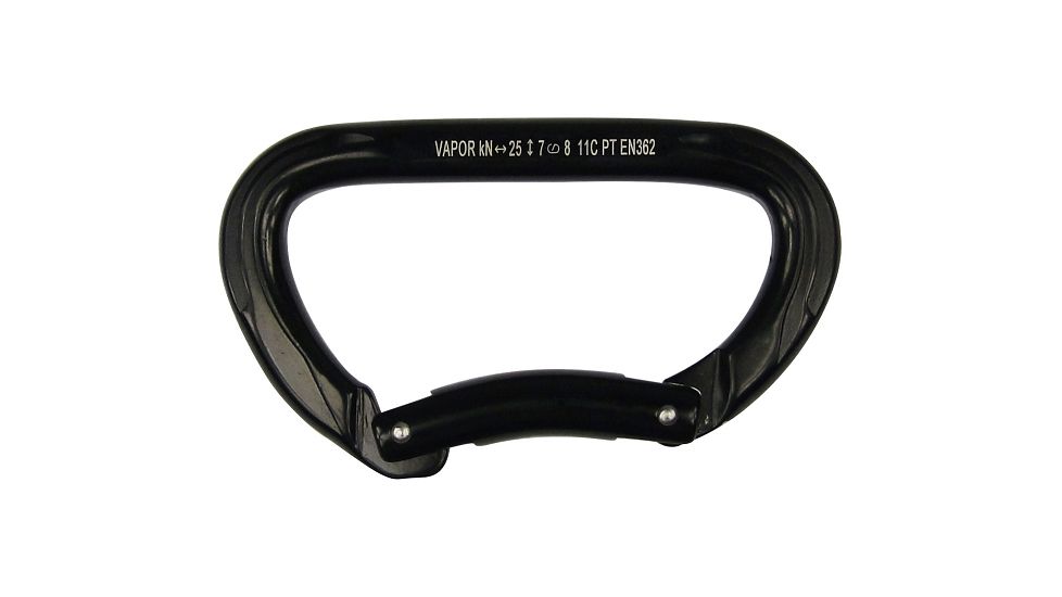 Fusion Vapor Bent Caribiner, Black, FP-8122B-BG