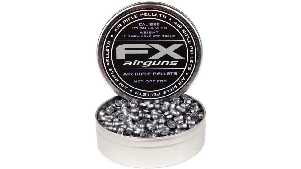 FX Air Rifle Pellets, .177 Caliber, 10.34 Grain, 500 Rounds, FXP917671-DEMO