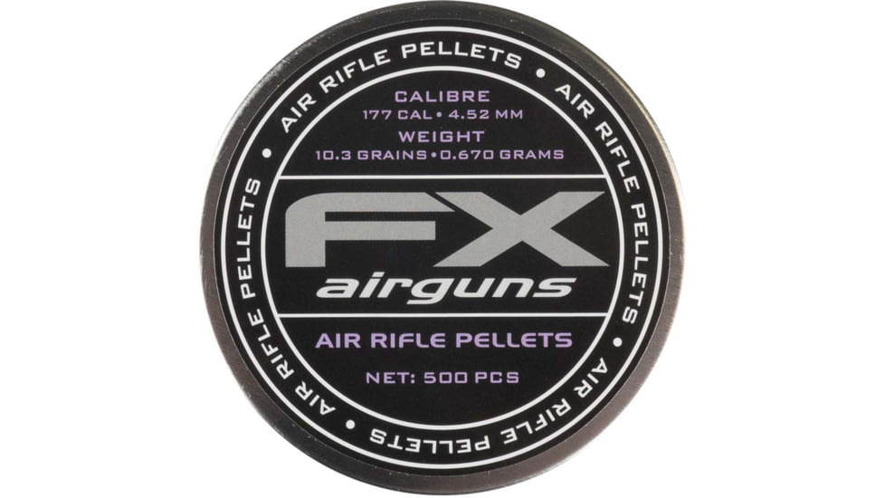 FX Air Rifle Pellets, .177 Caliber, 10.34 Grain, 500 Rounds, FXP917671-DEMO