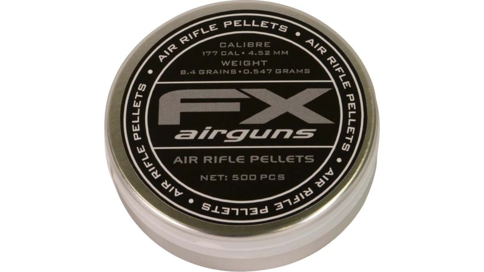 FX Air Rifle Pellets, .177 Caliber, 8.4 Grain, 500 Rounds, FXP917596