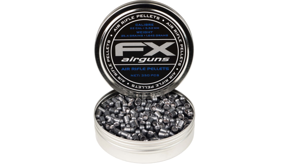 FX Air Rifle Pellets, .22 Caliber, 25.4 Grain, 350 Rounds, FXP917688