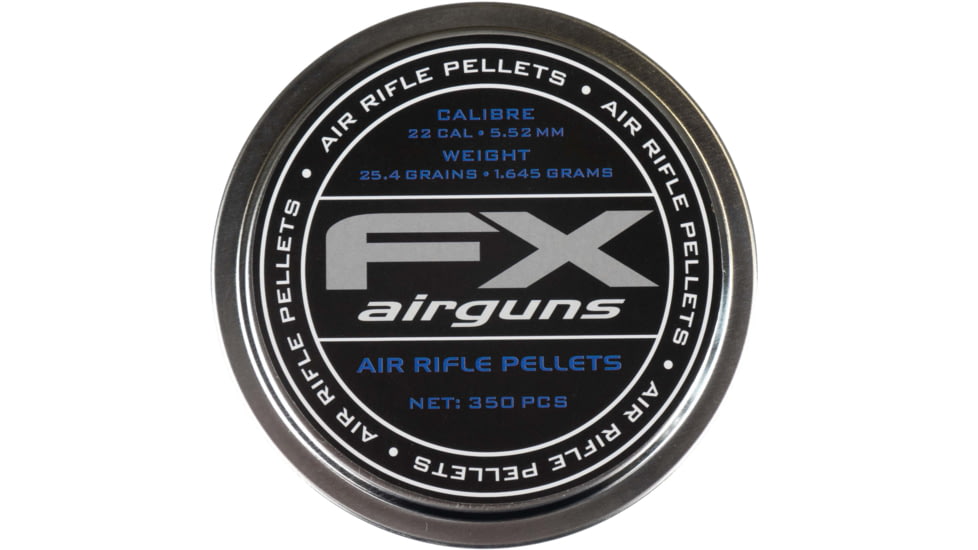 FX Air Rifle Pellets, .22 Caliber, 25.4 Grain, 350 Rounds, FXP917688
